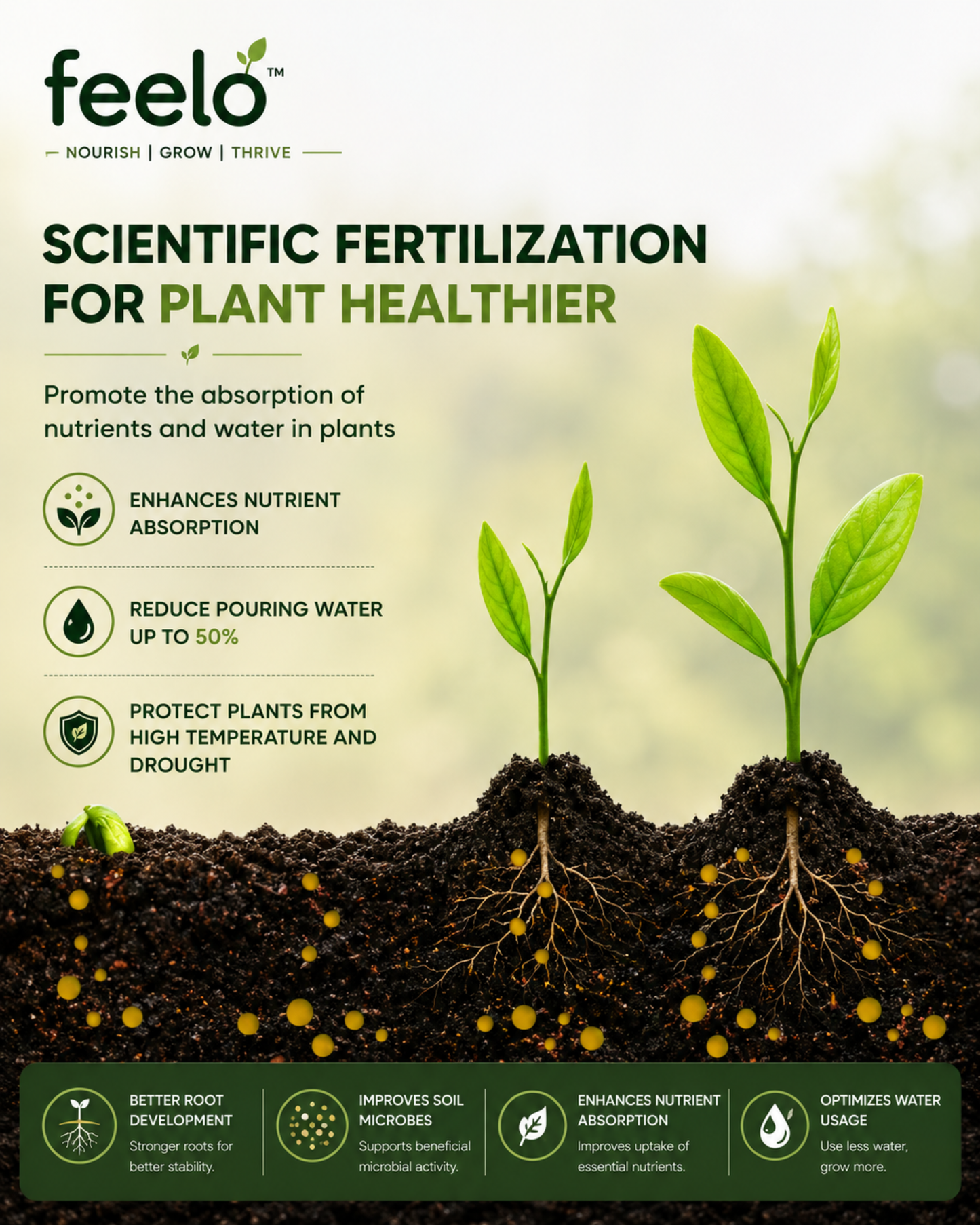 Feelo Soil Activator Nourish Soil Grow Stronger Plants