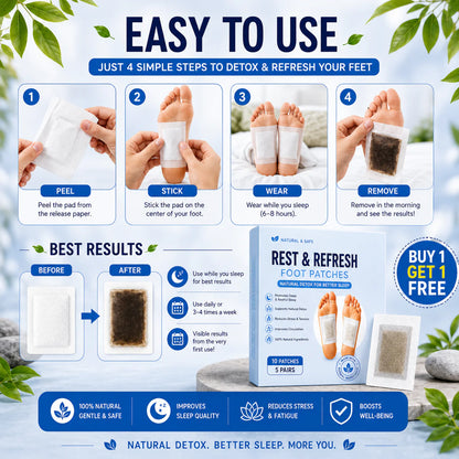 Deep Sleep & Refresh™ Foot Patches | Buy 1 Get 19 FREE