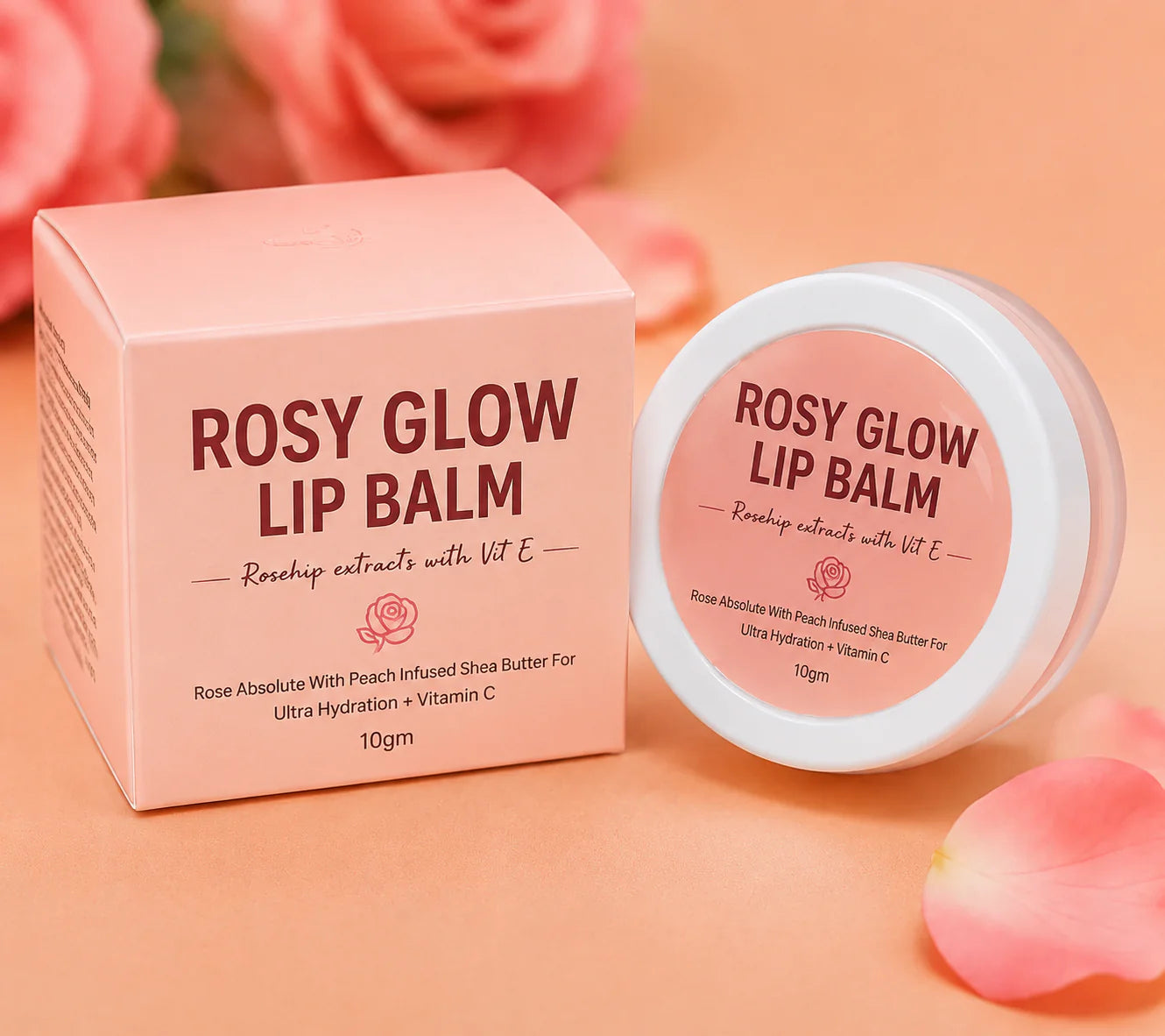 Rosy Glow Lip Balm | Dark Lips to Rosy Lips