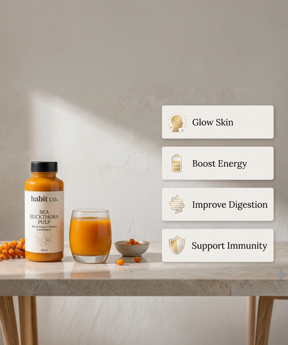 Sea Buckthorn Pulp for Glow, Gut Health & Natural Energy