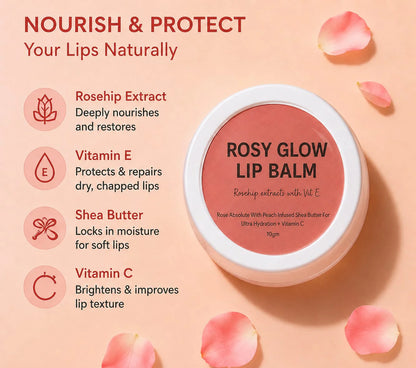 Rosy Glow Lip Balm | Dark Lips to Rosy Lips