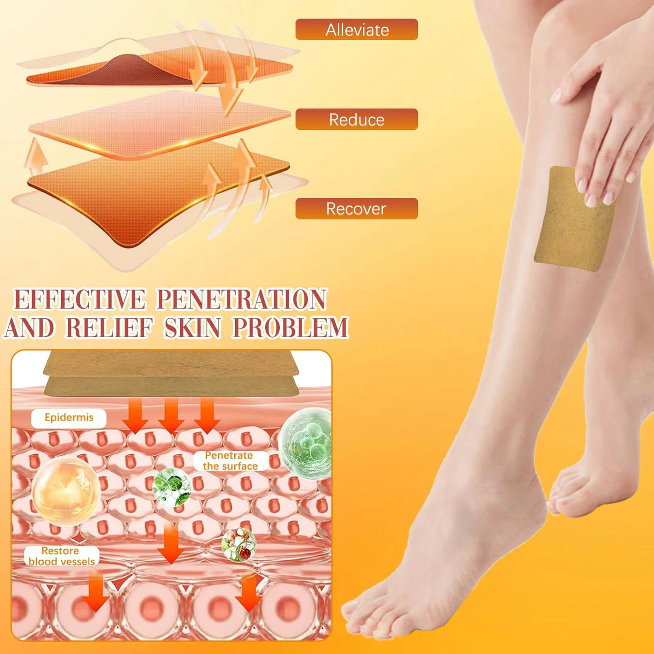 Feelo Varicose Vein Relief Patches –(Pack of 10) BUY 1 GET 1 FREE