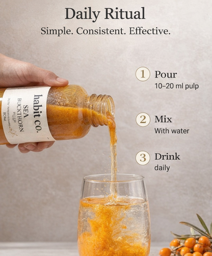 Sea Buckthorn Pulp for Glow, Gut Health & Natural Energy